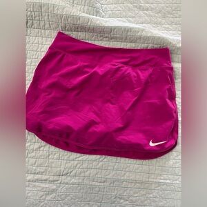 Nike Hot Pink Athletic Skort with White Swoosh